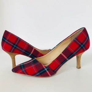 Sole Society Plaid Heels